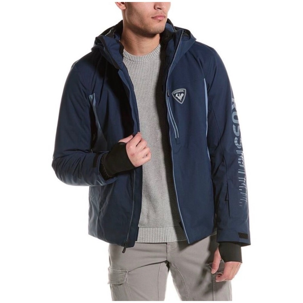 Rossignol Mens Podium JKT Dark Navy Blue Ski Jacket RLLMJ29 Size L NEW